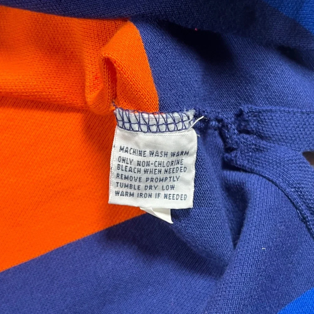 Polo Ralph Lauren Mens XXL Striped Polo Shirt Blue Multicolor Colorblock Rugby
